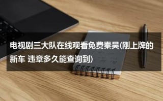 电视剧三大队在线观看免费秦昊(刚上牌的新车 违章多久能查询到)（电视剧三大队在线观看免费高高叶主演）