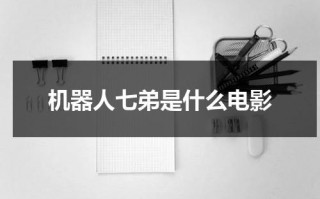 机器人七弟是什么电影（七弟机器人电影女主角）