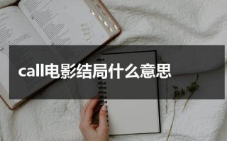 call电影结局什么意思
