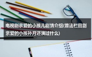 电视剧亲爱的小孩儿剧情介绍(普法栏目剧亲爱的小孩孙月还演过什么)（亲爱的小孩主演人员有哪些）