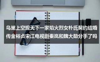 鸟巢上空现天下一家焰火烈女朴氏契约结婚传金裕贞宋江电视剧秦岚和魏大勋分手了吗