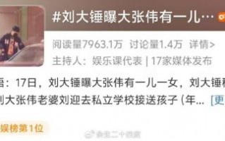 大张伟惊曝有一儿一女，网友纷纷送祝福