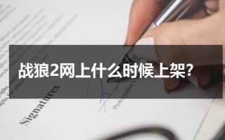 战狼2网上什么时候上架？（战狼二啥时候上映的）