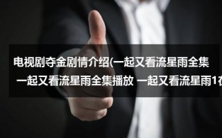 电视剧夺金剧情介绍(一起又看流星雨全集 一起又看流星雨全集播放 一起又看流星雨1在线看 土豆网 优酷网)（夺金电视剧全集播放36集免费）