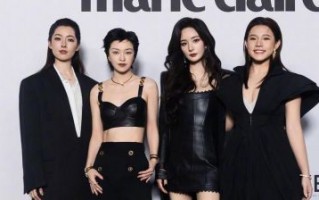 时代姐妹花重聚：黑色风潮中的杨幂与郭碧婷时尚新生