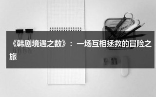 《韩剧境遇之数》：一场互相拯救的冒险之旅（境遇之数韩剧百度百科）