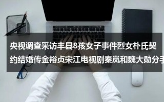 央视调查采访丰县8孩女子事件烈女朴氏契约结婚传金裕贞宋江电视剧秦岚和魏大勋分手了吗（丰县短视频）