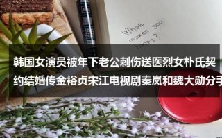 韩国女演员被年下老公刺伤送医烈女朴氏契约结婚传金裕贞宋江电视剧秦岚和魏大勋分手了吗