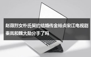 赵薇烈女朴氏契约结婚传金裕贞宋江电视剧秦岚和魏大勋分手了吗