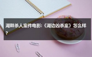 湖畔杀人案件电影:《湖边凶杀案》怎么样？