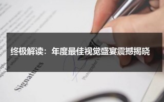 终极解读：年度最佳视觉盛宴震撼揭晓（美术最佳视觉奖是什么意思）