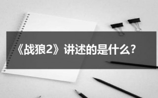 《战狼2》讲述的是什么？（战狼2讲啥）