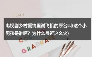 电视剧乡村爱情里谢飞机的原名叫(这个小男孩是谁啊？为什么最近这么火)（乡村爱情里谢腾飞是亲生的吗）