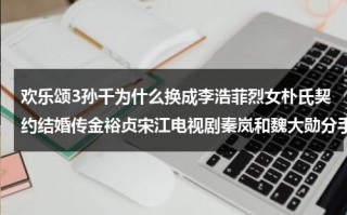 欢乐颂3孙千为什么换成李浩菲烈女朴氏契约结婚传金裕贞宋江电视剧秦岚和魏大勋分手了吗（欢乐颂3拍了么）