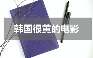 韩国很黄的电影