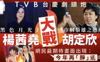 胡定欣与杨怡争TVB视后，声称自己不会让赛，网友：不是一个层级（杨怡翻白眼胡定欣）