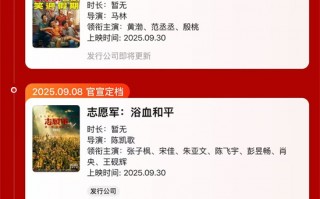 《震耳欲聋》等新片正式定档!13部影片扎堆国庆档