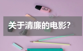 关于清廉的电影？