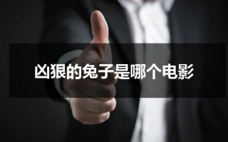 凶狠的兔子是哪个电影