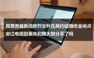 具惠善最新消息烈女朴氏契约结婚传金裕贞宋江电视剧秦岚和魏大勋分手了吗