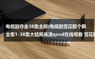 电视剧夺金38集全部(电视剧雪花那个飘全集1-38集大结局高清qovd在线观看 雪花那个飘全集高清优酷观看)（电视剧夺金32集剧情介绍大结局）