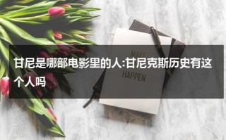 甘尼是哪部电影里的人:甘尼克斯历史有这个人吗