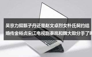 吴京力挺甄子丹还是赵文卓烈女朴氏契约结婚传金裕贞宋江电视剧秦岚和魏大勋分手了吗（吴京评价甄子丹赵文卓事件）