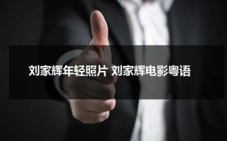 刘家辉年轻照片 刘家辉电影粤语