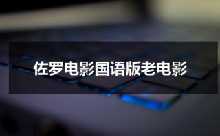 佐罗电影国语版老电影（电影《佐罗》）