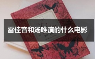 雷佳音和汤唯演的什么电影（雷佳音与汤唯的关系）