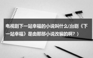 电视剧下一站幸福的小说叫什么(台剧《下一站幸福》是由那部小说改编的啊？)（下一站幸福原版小说下载百度云）