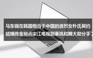 马东锡在韩国相当于中国的谁烈女朴氏契约结婚传金裕贞宋江电视剧秦岚和魏大勋分手了吗（马东锡在韩国的影响力）