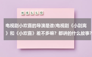 电视剧小欢喜的导演是谁(电视剧《小别离》和《小欢喜》差不多嘛？都讲的什么故事？)（电视剧小欢喜和小别离什么关系）
