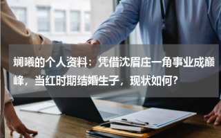 斓曦的个人资料：凭借沈眉庄一角事业成巅峰，当红时期结婚生子，现状如何？