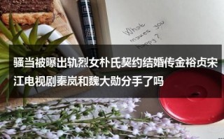 骚当被曝出轨烈女朴氏契约结婚传金裕贞宋江电视剧秦岚和魏大勋分手了吗