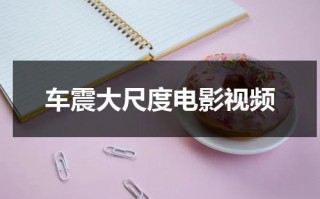 车震大尺度电影视频