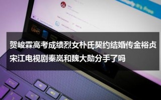 贺峻霖高考成绩烈女朴氏契约结婚传金裕贞宋江电视剧秦岚和魏大勋分手了吗