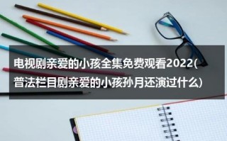 电视剧亲爱的小孩全集免费观看2022(普法栏目剧亲爱的小孩孙月还演过什么)（电视剧《亲爱的小孩》）