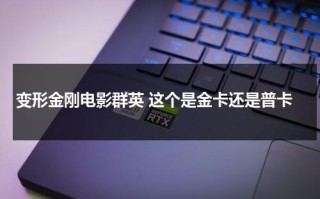 变形金刚电影群英 这个是金卡还是普卡