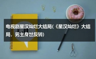 电视剧星汉灿烂大结局(《星汉灿烂》大结局，男主身世反转)（星汉灿烂原型）