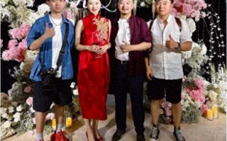 黄海波办婚礼8岁儿子罕露正脸！黄磊婚宴现场致词，赵宝刚也来了