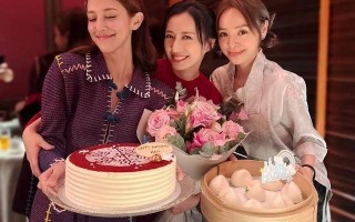 TVB视后龚嘉欣庆生，少妇联盟大搞睡衣派对，事业登顶感情随缘