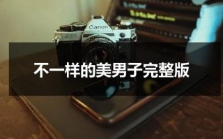 不一样的美男子完整版