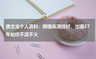 唐文龙个人资料：颜值高演技好，出道27年始终不温不火