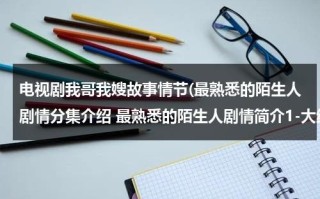 电视剧我哥我嫂故事情节(最熟悉的陌生人剧情分集介绍 最熟悉的陌生人剧情简介1-大结局剧情介绍梗概)（我哥我嫂女主角叫什么名字来着）