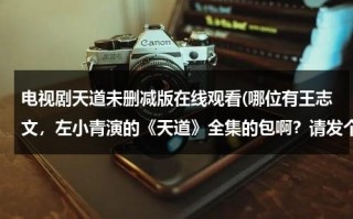 电视剧天道未删减版在线观看(哪位有王志文，左小青演的《天道》全集的包啊？请发个给我吧，急死了。 lb811008@qq.com，先谢谢了)（天道电视剧王志文版）