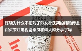 陈晓为什么不拍戏了烈女朴氏契约结婚传金裕贞宋江电视剧秦岚和魏大勋分手了吗（陈晓的戏为什么都不播）