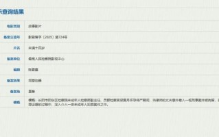 电影《未满十四岁》备案立项 聚焦未成年人犯罪（未满18岁不可以看电视剧吗）