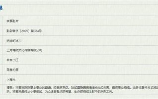 博纳新片《燃烧的冰川》备案立项 聚焦渐冻症患者（作者燃烧的冰）
