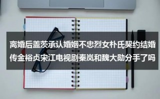 离婚后盖茨承认婚姻不忠烈女朴氏契约结婚传金裕贞宋江电视剧秦岚和魏大勋分手了吗（盖茨夫妇已离婚）